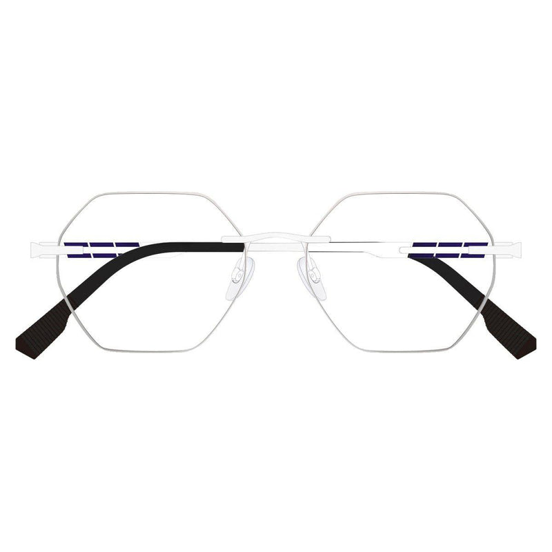 eyekeeper.com TiRdf Rx Eyeglasses Lavender Silver