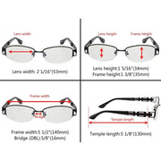eyekeeper.com Titanium Blue Light Filter Eyeglasses 004B Eyeglasses White Smoke Black / without magnification,Gunmetal / without magnification