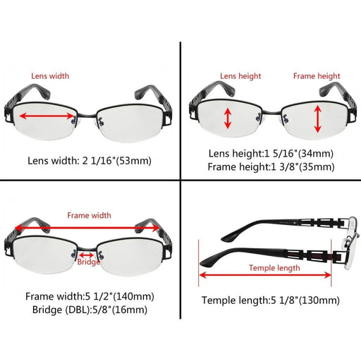 eyekeeper.com Titanium Blue Light Filter Eyeglasses 004B Eyeglasses White Smoke Black / without magnification,Gunmetal / without magnification
