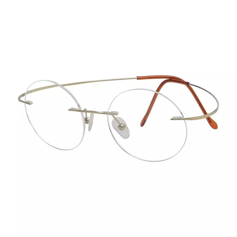 eyekeeper.com Titanium Rimless Round Reading Glasses Circle Readers R15026 Eyeglasses White Smoke Gold / without magnification,Gold / +0.50,Gold / +0.75,Gold / +1.00,Gold / +1.25,Gold / +1.50,Gold / +1.75,Gold / +2.00,Gold / +2.25,Gold / +2.50,Gold / +2.75,Gold / +3.00
