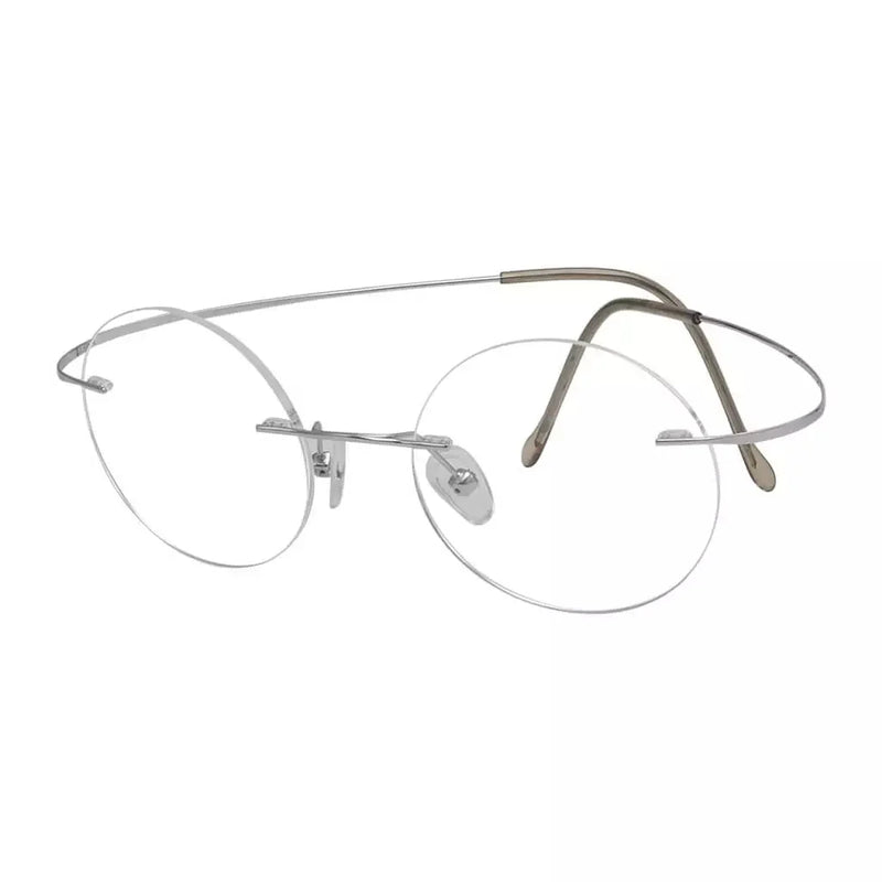 eyekeeper.com Titanium Rimless Round Reading Glasses Circle Readers R15026 Eyeglasses White Smoke Silver / without magnification,Silver / +0.50,Silver / +0.75,Silver / +1.00,Silver / +1.25,Silver / +1.50,Silver / +1.75,Silver / +2.00,Silver / +2.25,Silver / +2.50,Silver / +2.75,Silver / +3.00