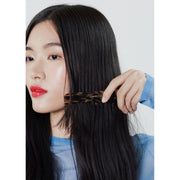 KOH-I-NOOR Beauty USA Janeke Tokyo Wide-Tooth Comb with Leather Case – Portable Purse Comb Comb Black