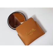 KOH-I-NOOR Beauty USA Janeke Tokyo Compact Mirror with Leather Case – Portable Purse Mirror Mirror Lavender