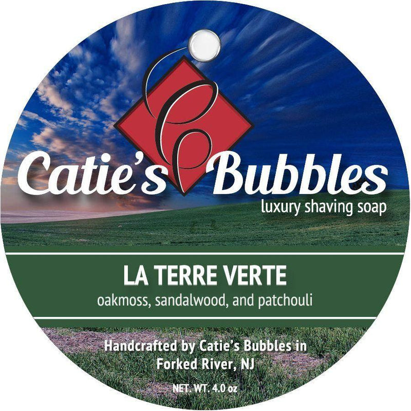 Catie's Bubbles Catie's Bubbles La Terre Verte Shaving Collection Shaving Set Dark Slate Gray Shaving Soap 4oz