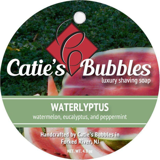 Catie's Bubbles Catie's Bubbles Waterlyptus Shaving Collection Shaving Set Light Slate Gray Shaving Soap 4oz