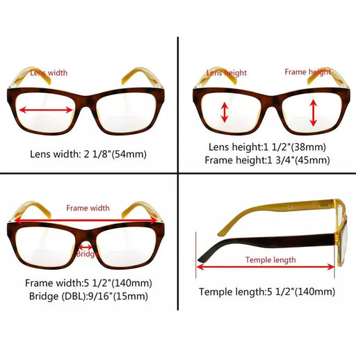 eyekeeper.com Tortoise Temples Bifocal Reading Glasses BR045 Eyeglasses White Smoke Brown Tortoise / +1.00,Brown Tortoise / +1.50,Brown Tortoise / +2.00,Brown Tortoise / +2.50,Brown Tortoise / +3.00,Brown Tortoise / +3.50,Grey / +1.00,Grey / +1.50,Grey / +2.00,Grey / +2.50,Grey / +3.00,Grey / +3.50