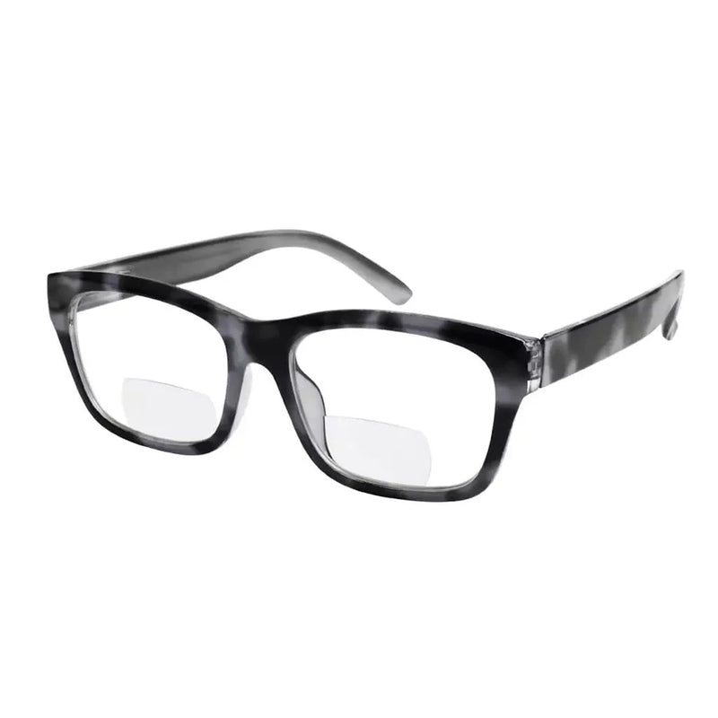 eyekeeper.com Tortoise Temples Bifocal Reading Glasses BR045 Eyeglasses White Smoke Grey / +1.00,Grey / +1.50,Grey / +2.00,Grey / +2.50,Grey / +3.00,Grey / +3.50