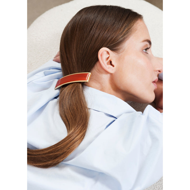 KOH-I-NOOR Beauty USA Janeke Gold-Rimmed Hair Barrette – Tortoiseshell Hair Clip Hair Clip Lavender