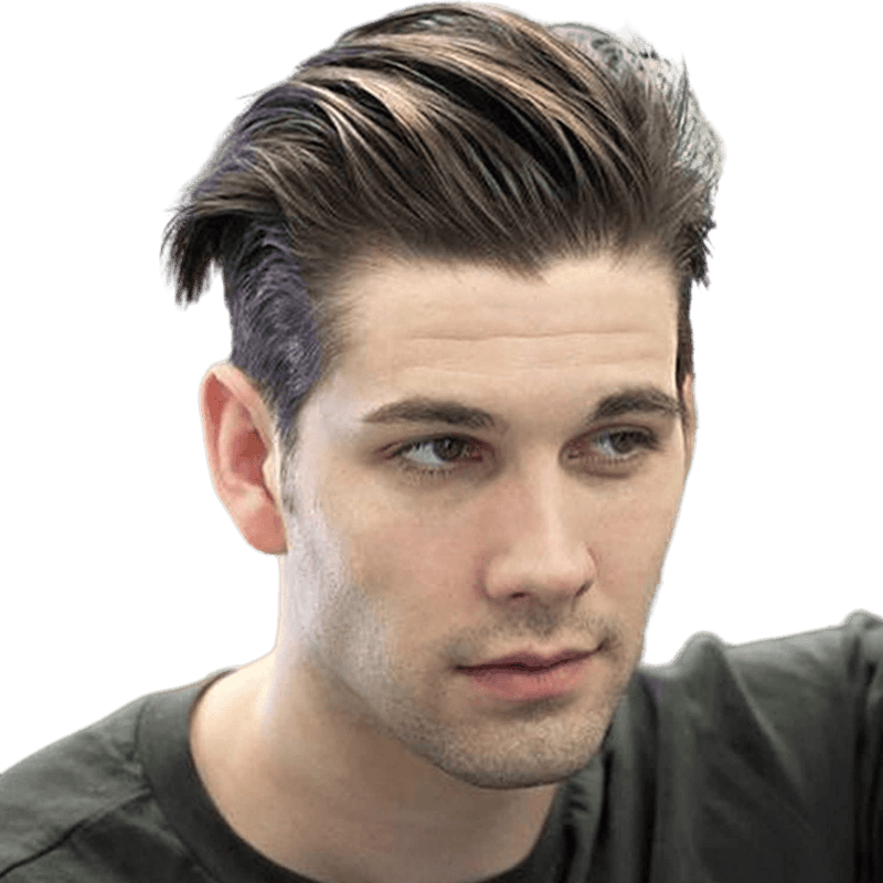 VIP Extensions VIP Extensions Full Lace Toupee, 100% Human Hair Wig Black 8 ASH BROWN COLOR