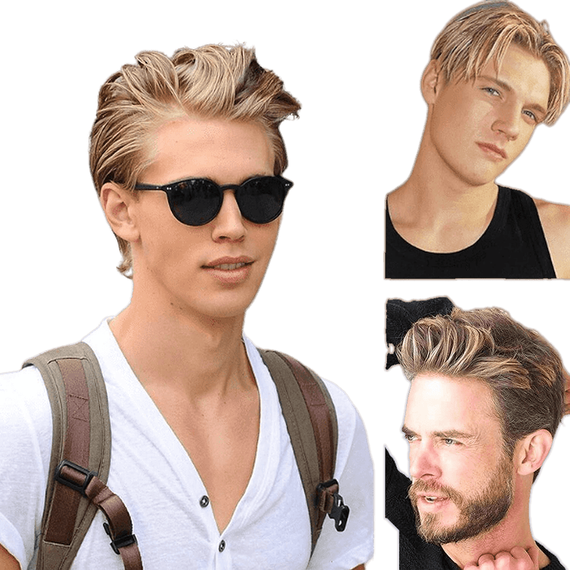VIP Extensions VIP Extensions Full Lace Toupee, 100% Human Hair Wig Black 27/613