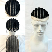 VIP Extensions VIP Extensions Full Lace Toupee, 100% Human Hair Wig White Smoke 1 Jet Black,1B Natural Black,2 Dark brown,4 Medium Brown,6,8 ASH BROWN COLOR,613,White,50% GREY /50% BLACK,27/613,1B/40% GREY,1b20,AFRO 1,4/27/613,Gray,T4/613,1B/80%,Braid Style 1,Braid Style 2