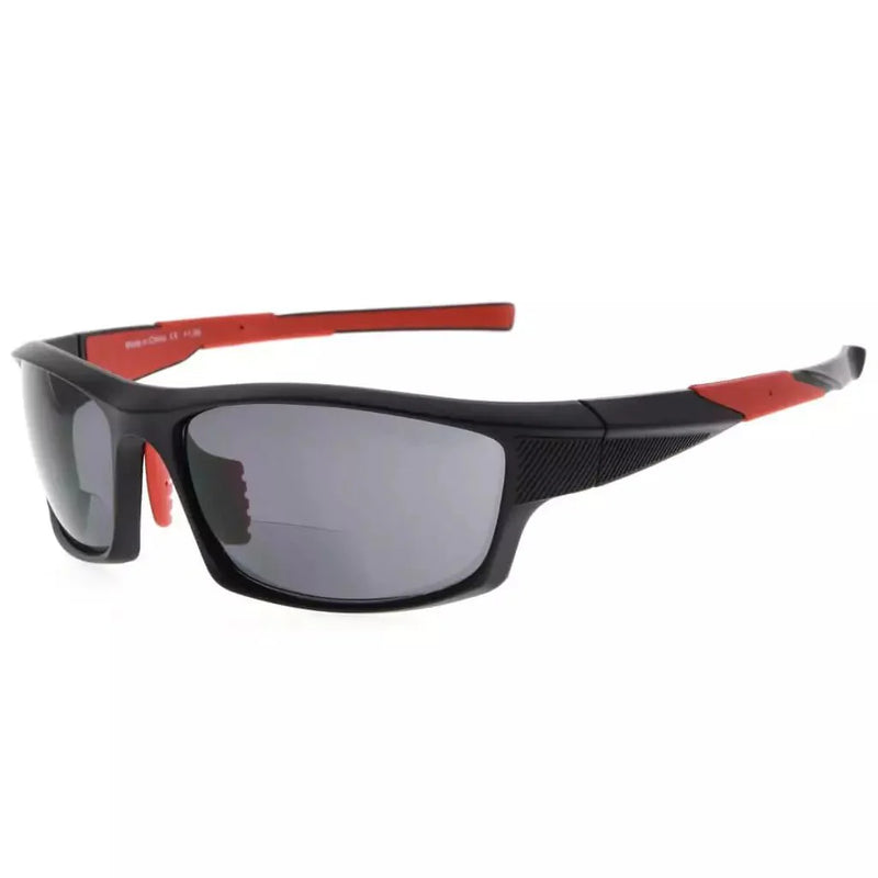 eyekeeper.com TR90 Full Rim Bifocal Sunglasses Rectangle Reading Glasses SG904 Eyeglasses White Smoke Red / +1.00,Red / +1.25,Red / +1.50,Red / +1.75,Red / +2.00,Red / +2.25,Red / +2.50,Red / +3.00,Red / +3.50