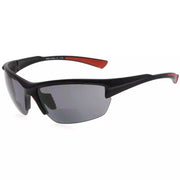 eyekeeper.com TR90 Half Rim Rectangle Bifocal Reading Sunglasses SG901 Sunglasses White Smoke Red / +1.00,Red / +1.25,Red / +1.50,Red / +1.75,Red / +2.00,Red / +2.25,Red / +2.50,Red / +3.00,Red / +3.50
