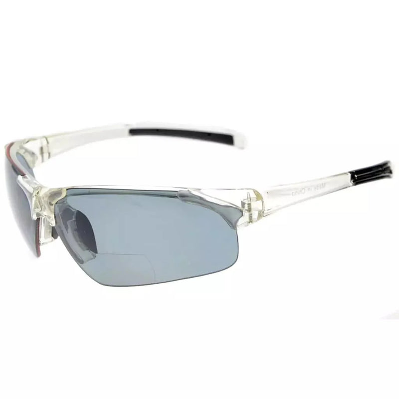 eyekeeper.com TR90 Half-rim Sport Bifocal Reading Sunglasses TH6186-B Sunglasses White Smoke Clear / +1.00,Clear / +1.25,Clear / +1.50,Clear / +1.75,Clear / +2.00,Clear / +2.25,Clear / +2.50,Clear / +3.00,Clear / +3.50