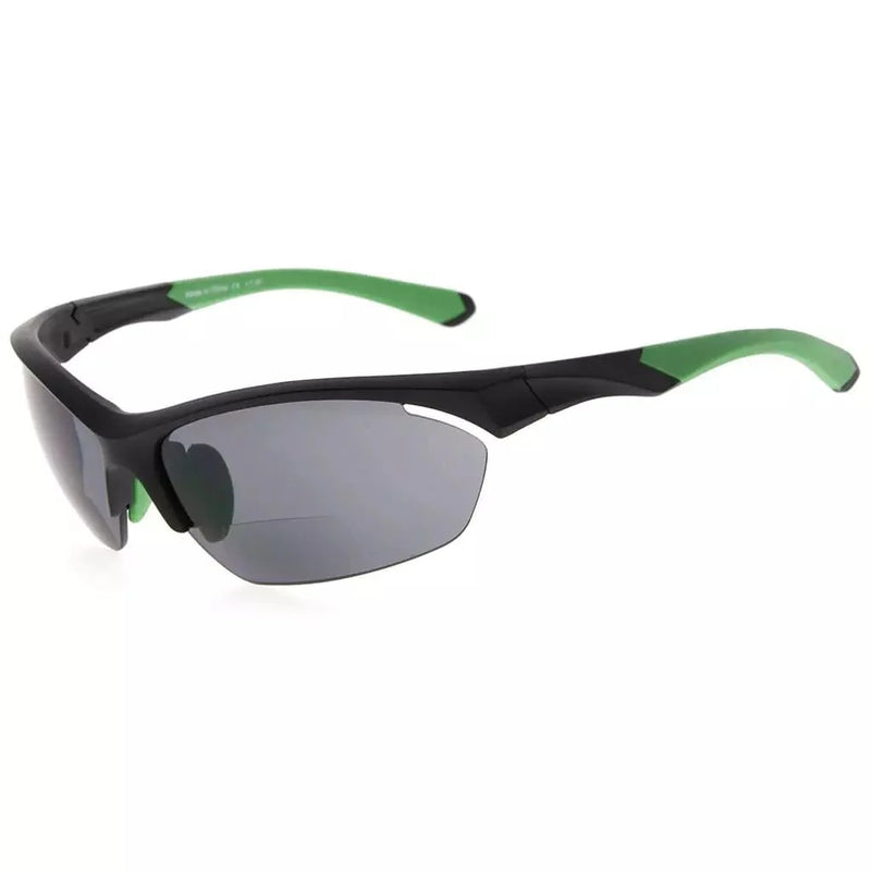eyekeeper.com TR90 Half Rim Sports Bifocal Sunglasses for Cycling Fishing SG902 Eyeglasses White Smoke Green / +1.00,Green / +1.25,Green / +1.50,Green / +1.75,Green / +2.00,Green / +2.25,Green / +2.50,Green / +3.00,Green / +3.50