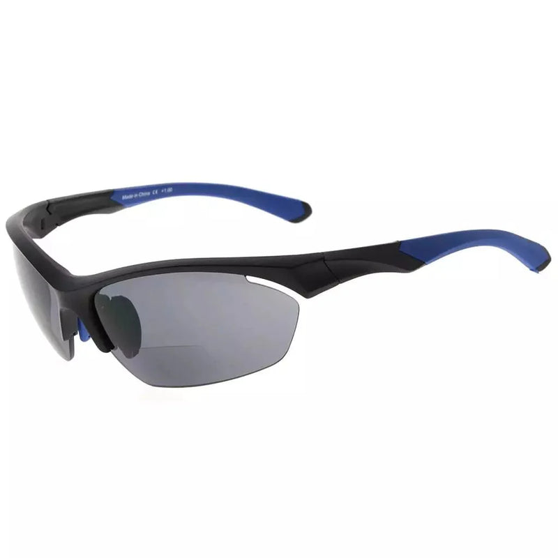 eyekeeper.com TR90 Half Rim Sports Bifocal Sunglasses for Cycling Fishing SG902 Eyeglasses White Smoke Blue / +1.00,Blue / +1.25,Blue / +1.50,Blue / +1.75,Blue / +2.00,Blue / +2.25,Blue / +2.50,Blue / +3.00,Blue / +3.50