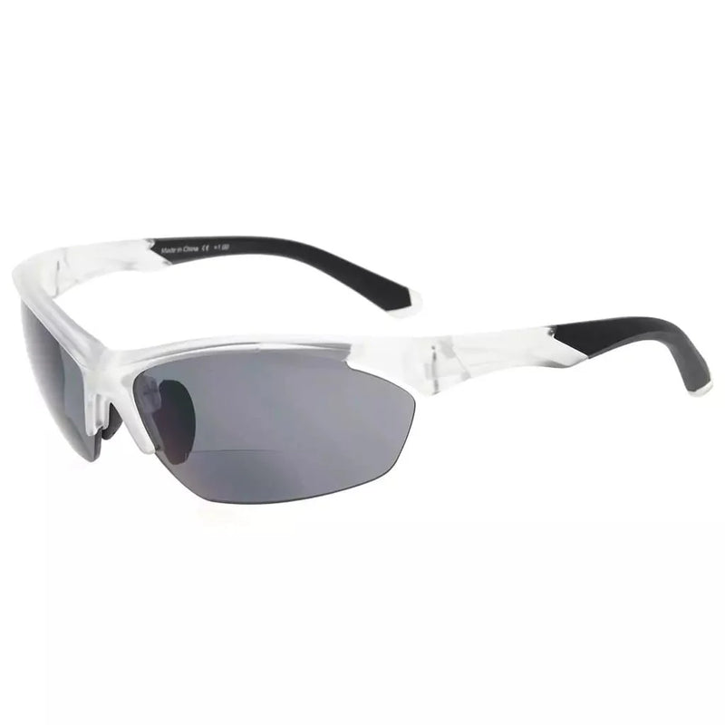 eyekeeper.com TR90 Half Rim Sports Bifocal Sunglasses for Cycling Fishing SG902 Eyeglasses White Smoke Clear / +1.00,Clear / +1.25,Clear / +1.50,Clear / +1.75,Clear / +2.00,Clear / +2.25,Clear / +2.50,Clear / +3.00,Clear / +3.50