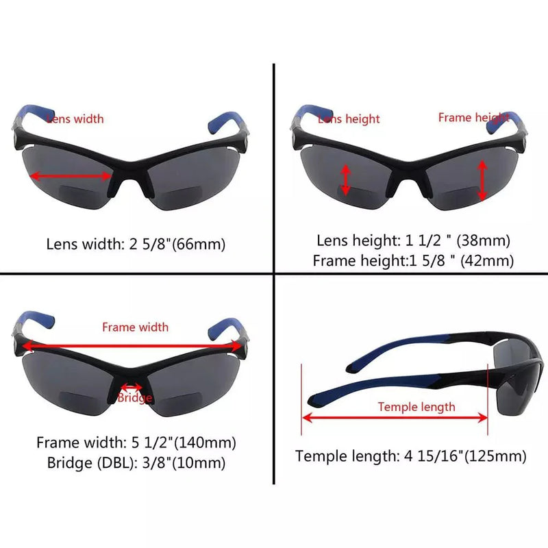 eyekeeper.com TR90 Half Rim Sports Bifocal Sunglasses for Cycling Fishing SG902 Eyeglasses White Smoke Tortoise / +1.00,Tortoise / +1.25,Tortoise / +1.50,Tortoise / +1.75,Tortoise / +2.00,Tortoise / +2.25,Tortoise / +2.50,Tortoise / +3.00,Tortoise / +3.50,Clear / +1.00,Clear / +1.25,Clear / +1.50,Clear / +1.75,Clear / +2.00,Clear / +2.25,Clear / +2.50,Clea