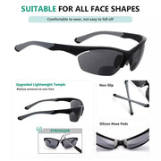 eyekeeper.com TR90 Half Rim Sports Bifocal Sunglasses for Cycling Fishing SG902 Eyeglasses White Smoke Tortoise / +1.00,Tortoise / +1.25,Tortoise / +1.50,Tortoise / +1.75,Tortoise / +2.00,Tortoise / +2.25,Tortoise / +2.50,Tortoise / +3.00,Tortoise / +3.50,Clear / +1.00,Clear / +1.25,Clear / +1.50,Clear / +1.75,Clear / +2.00,Clear / +2.25,Clear / +2.50,Clea