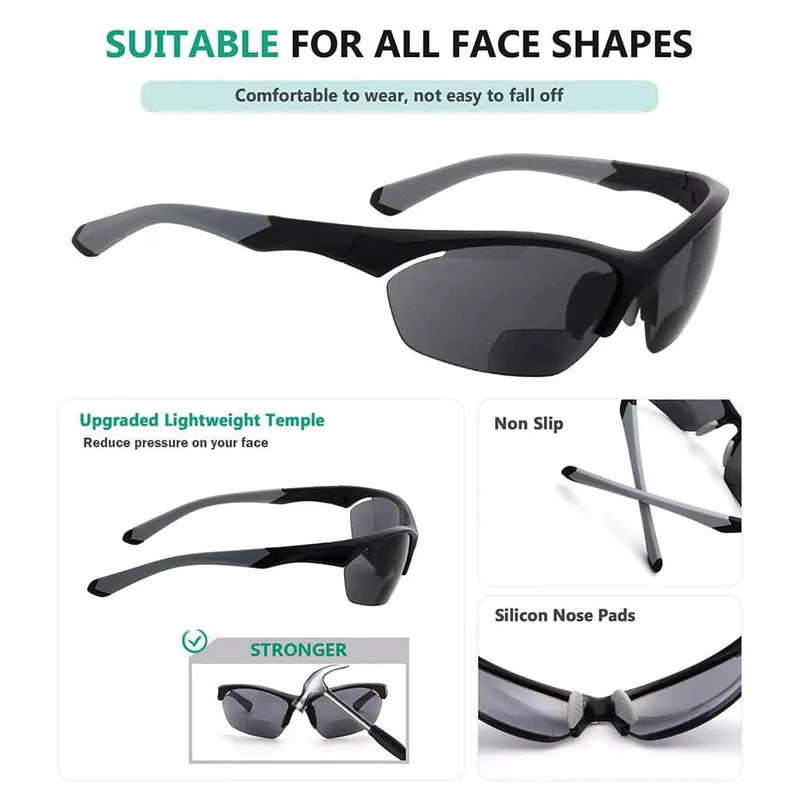 eyekeeper.com TR90 Half Rim Sports Bifocal Sunglasses for Cycling Fishing SG902 Eyeglasses White Smoke Tortoise / +1.00,Tortoise / +1.25,Tortoise / +1.50,Tortoise / +1.75,Tortoise / +2.00,Tortoise / +2.25,Tortoise / +2.50,Tortoise / +3.00,Tortoise / +3.50,Clear / +1.00,Clear / +1.25,Clear / +1.50,Clear / +1.75,Clear / +2.00,Clear / +2.25,Clear / +2.50,Clea