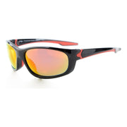 eyekeeper.com Polarized Sport Style Sunglasses With TR90 Frame TH6145 Sunglasses Dark Slate Gray Black Red Mirror / without magnification
