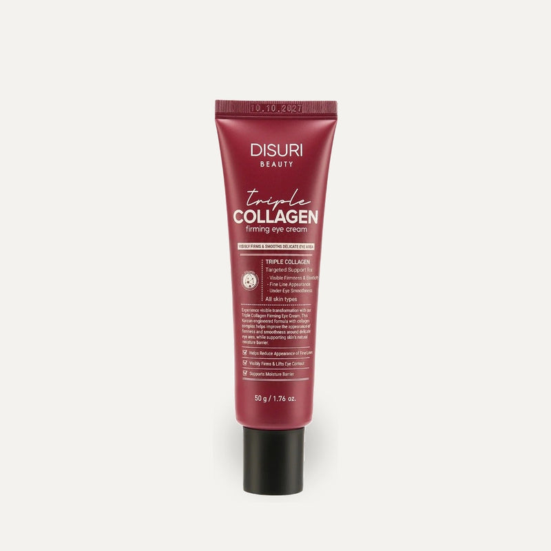 DISURI BEAUTY Triple Collagen Firming Eye Cream Face Moisturizer Misty Rose