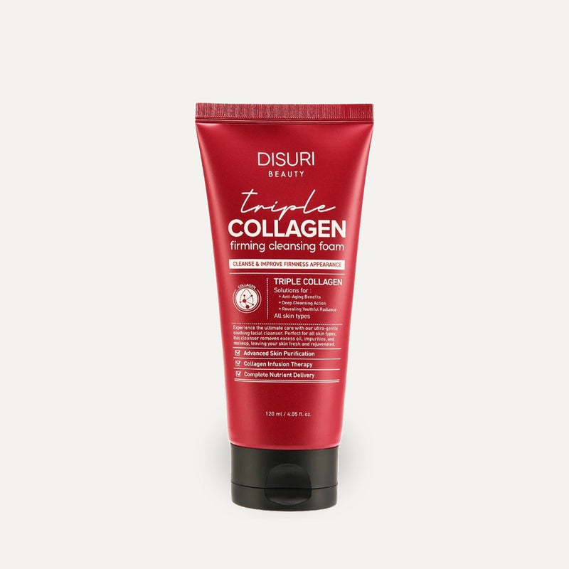 DISURI BEAUTY DISURI Triple Collagen Firming Foam - Korean Anti-Aging Cleanser with 3,000ppm Collagen Complex Seashell