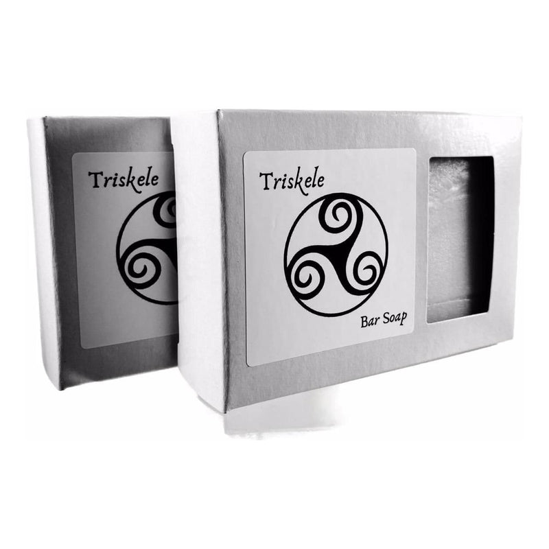 Murphy and McNeil Triskele Bar Soap - by Murphy and McNeil Bath Soap Light Gray One Bar (5.0oz),Two Bars (5.0oz x 2)