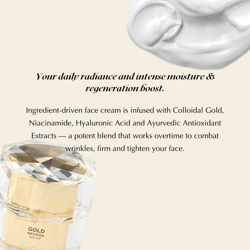 EpiLynx Anti-Aging Gold Infusion Cream – Brightening, Firming & Hydrating Moisturizer Face Creams Antique White