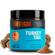 FreshCap Mushrooms Organic Turkey Tail Mushroom Powder Powder Black