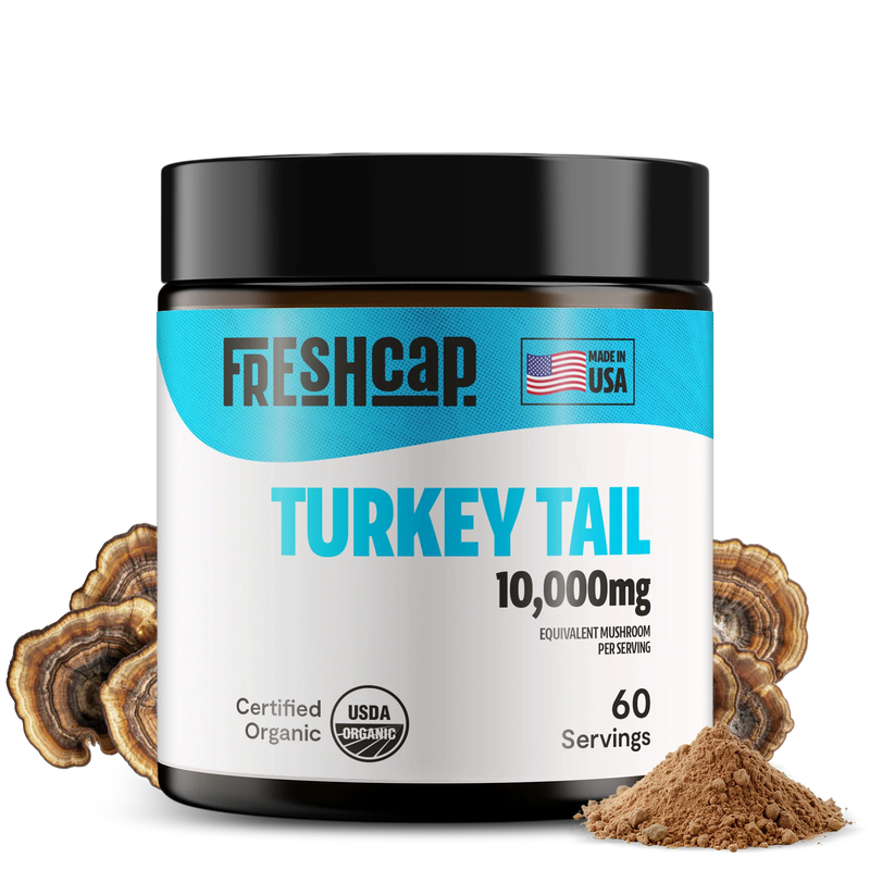 FreshCap Mushrooms Organic Turkey Tail Mushroom Powder Powder Black Default Title