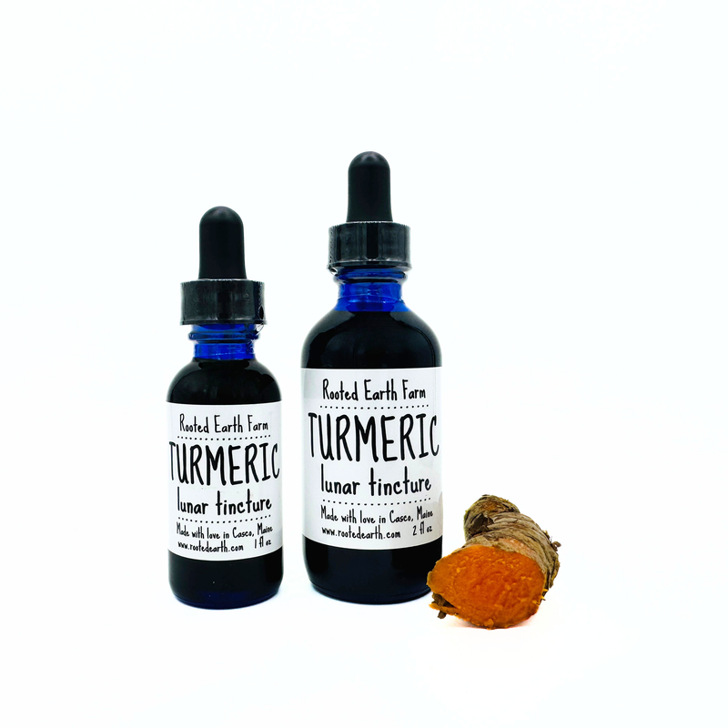 Rooted Earth Farm + Apothecary Turmeric Tincture Tinctures + Capsules White Smoke 1 oz,2 oz