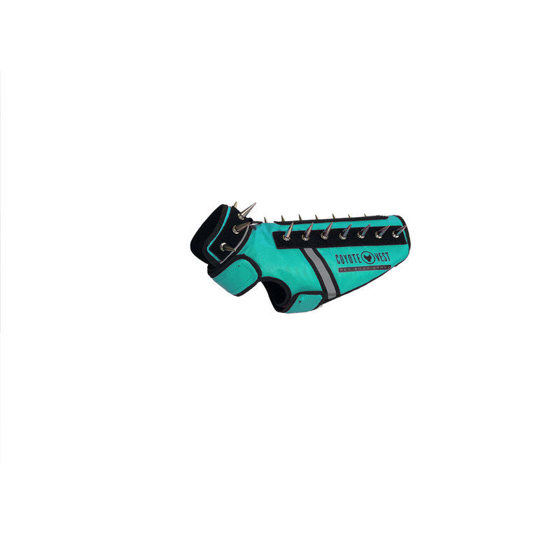 CoyoteVest SpikeVest Vest White Smoke Mini / Turquoise