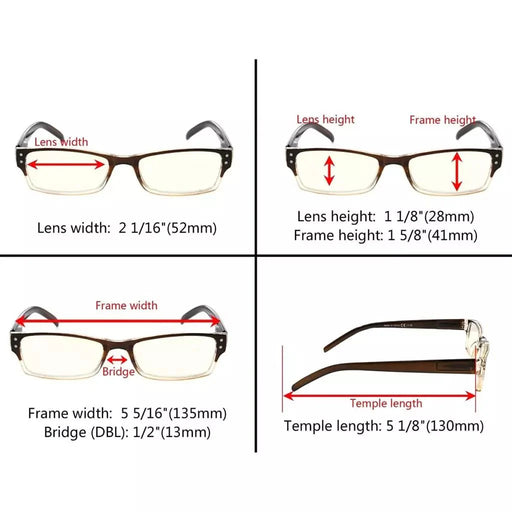 eyekeeper.com Two-tone Color Computer Reading Glasses CG012 Eyeglasses White Smoke Black Clear / without magnification,Black Clear / +0.50,Black Clear / +0.75,Black Clear / +1.00,Black Clear / +1.75,Black Clear / +3.00,Black Clear / +3.50,Blue Clear / without magnification,Blue Clear / +0.50,Blue Clear / +0.75,Blue Clear / +1.00,Blue Cl