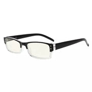 eyekeeper.com Two-tone Color Computer Reading Glasses CG012 Eyeglasses White Smoke Black Clear / without magnification,Black Clear / +0.50,Black Clear / +0.75,Black Clear / +1.00,Black Clear / +1.75,Black Clear / +3.00,Black Clear / +3.50