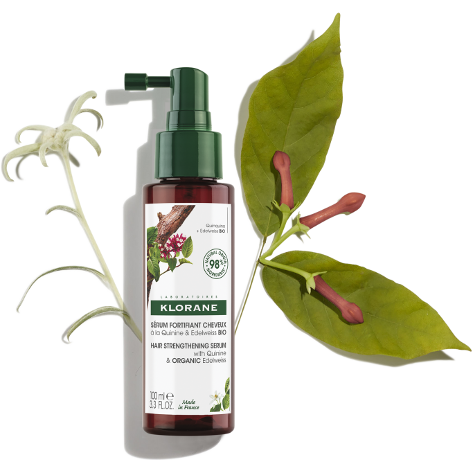 Klorane Klorane Hair Strengthening Serum With Quinine & Edelweiss 3.3 oz Hair Serum Olive Drab