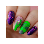 UberChic Beauty Halloween-08 Stamping Plate Dim Gray
