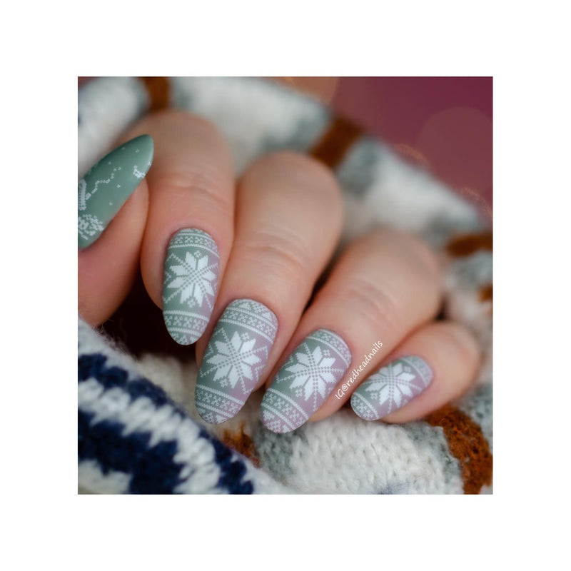 UberChic Beauty The Ultimate DIY Sweater Stamping Plate Rosy Brown