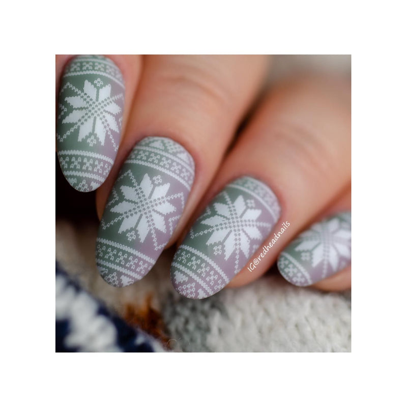 UberChic Beauty The Ultimate DIY Sweater Stamping Plate Rosy Brown