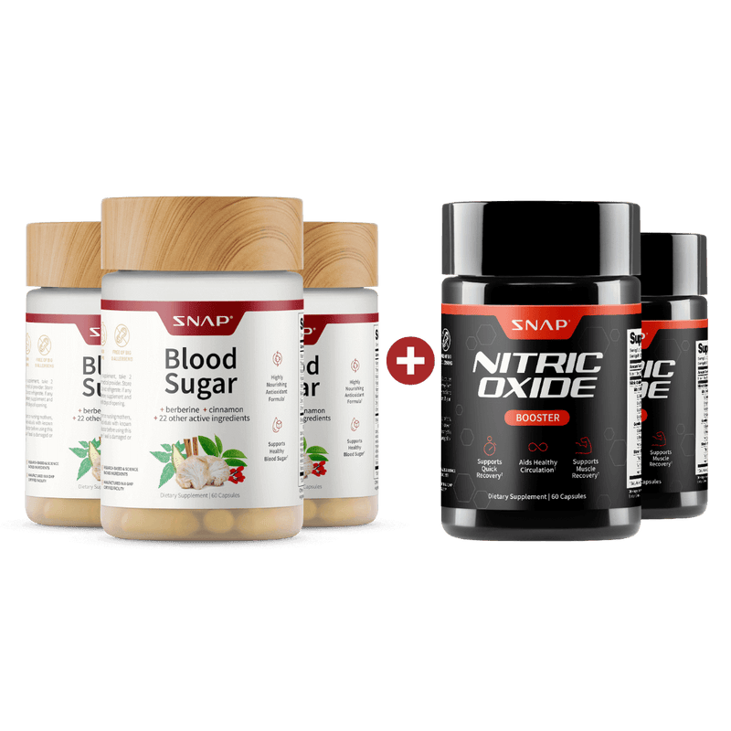 Snap Supplements Ultimate Blood Sugar Health Bundle Black