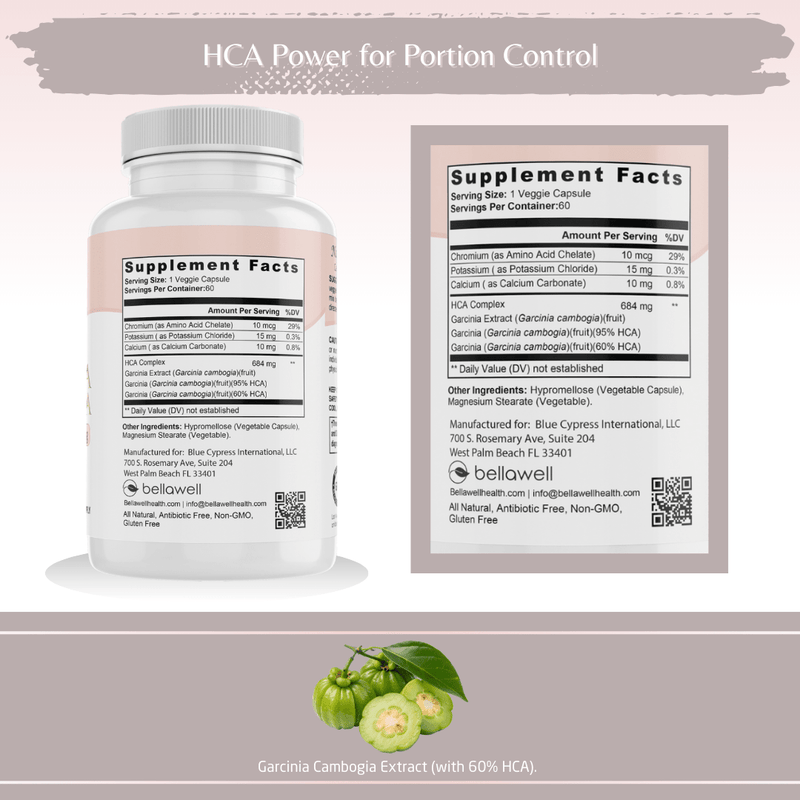 Bellawell Health Ultra Garcinia Complex by Bellawell Capsules Dark Gray