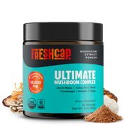 FreshCap Mushrooms Organic Mushroom Extract Powder Blend Powder Black