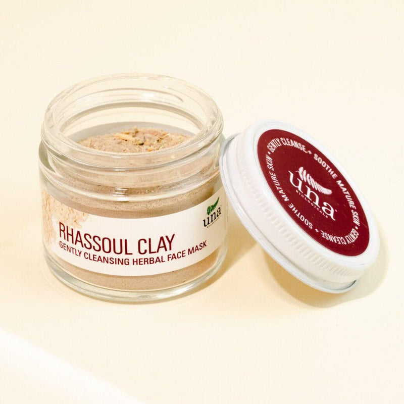 Una Biologicals® Rhassoul Gentle Cleanse Herbal Face Mask | Face Care | Una Biologicals Skin Care Clay Mask Beige