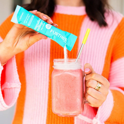 Further Food Unflavored Collagen Stick Packets Collagen Pink