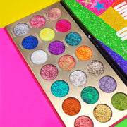 Rude Cosmetics United Shades of Glitter Pressed Glitter Palette Display Set, 12pcs Wholesale Set Rosy Brown