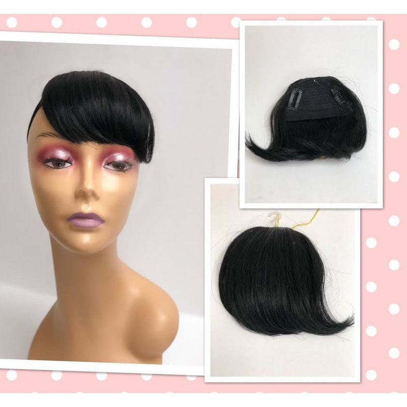 VIP Extensions Unique 100% Human Hair Bang Piece Hair Extension Light Gray 1,1B,2,4,L27,L30,L33,L6,M99J,S613