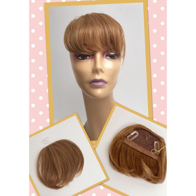 VIP Extensions Unique 100% Human Hair Bang Piece Hair Extension Misty Rose L27