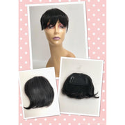 VIP Extensions Unique 100% Human Hair Bang Piece Hair Extension Misty Rose 1B