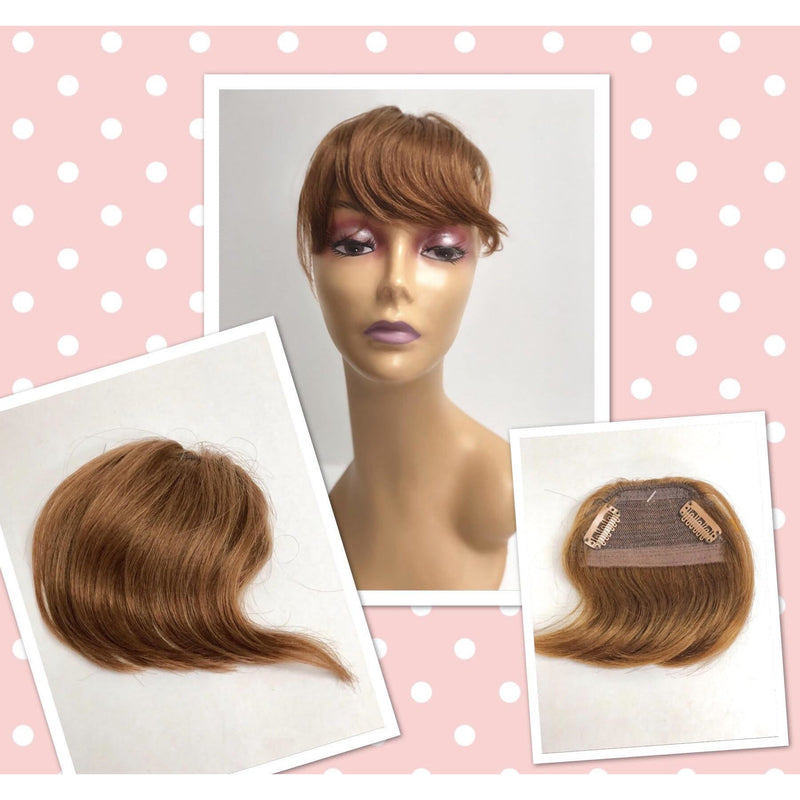 VIP Extensions Unique 100% Human Hair Bang Piece Hair Extension Misty Rose L30