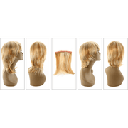 VIP Extensions Unique 100% Human Hair Detachable Wig / Style "HDI" Wig White Smoke P1B/350,P1B/BURGUNDY